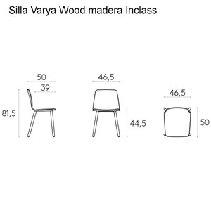 Silla Varya Wood madera Inclass