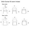 Sillón Dunas XS acero Inclass