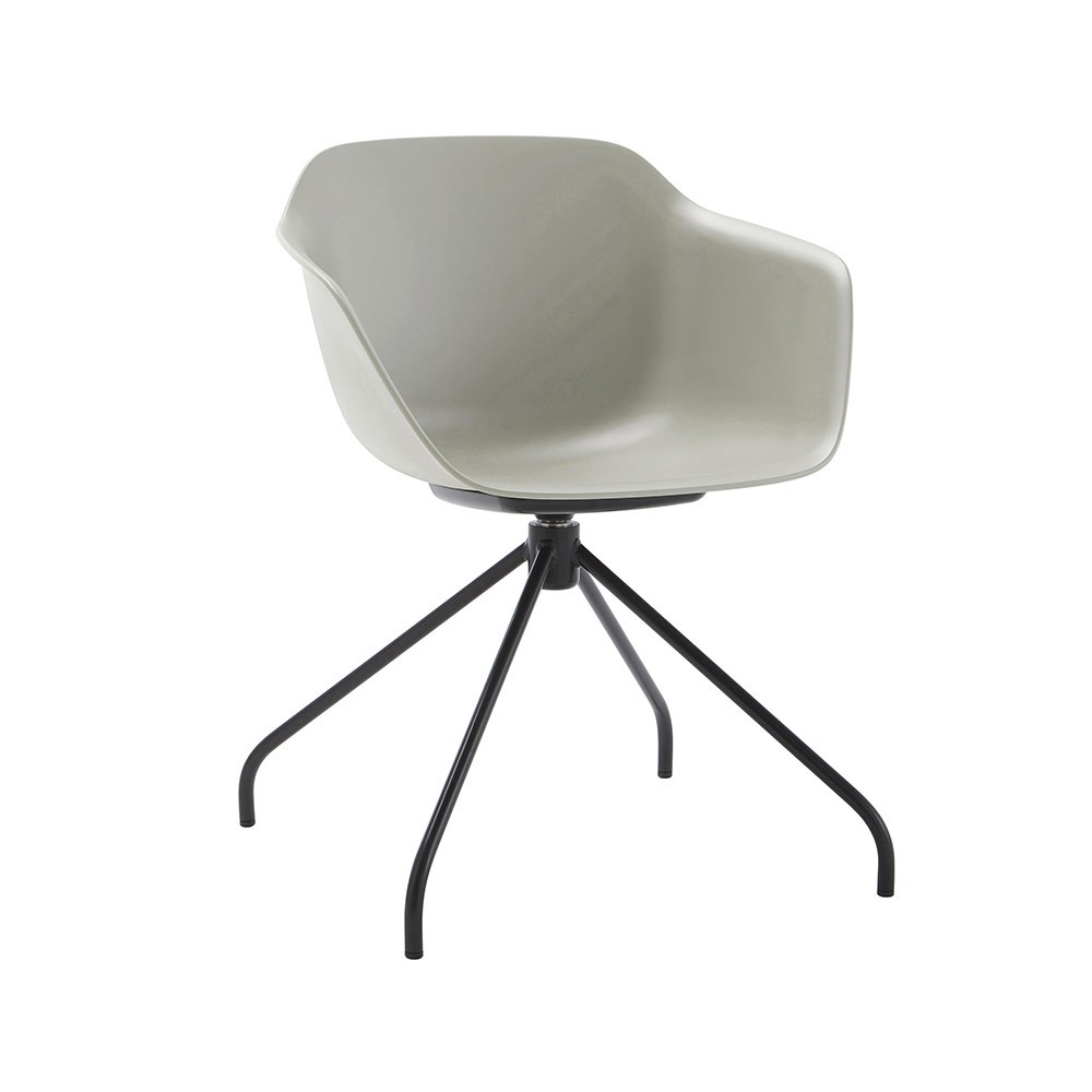 Sillón Taia giratorio acero polipropileno Inclass