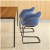 Sillón Taia acero tapizado Inclass