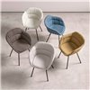 Sillón Taia acero tapizado soft Inclass
