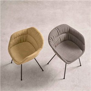Sillón Taia acero tapizado soft Inclass