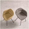 Sillón Taia acero tapizado soft Inclass