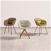 Sillón Taia acero tapizado soft Inclass