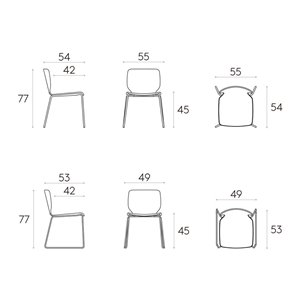 Silla Nim acero Inclass