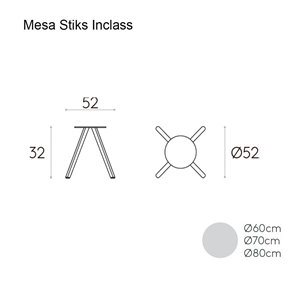 Mesa auxiliar Stiks Inclass