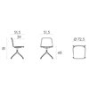Silla Varya Wood giratoria Inclass