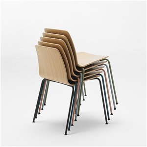 Silla Varya Wood acero Inclass