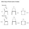 Silla Varya Wood acero Inclass