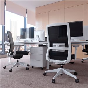 Silla operativa Mar White Black Sidiz