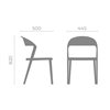 Silla apilable Duoblock Sidiz