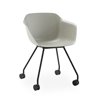 Sillón Taia ruedas acero polipropileno Inclass