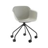 Sillón Taia ruedas acero polipropileno Inclass