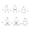Sillón Taia ruedas acero polipropileno Inclass