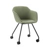 Sillón Taia ruedas acero tapizado Inclass