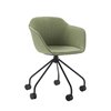 Sillón Taia ruedas acero tapizado Inclass
