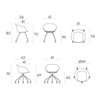 Sillón Taia ruedas acero tapizado Inclass