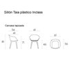 Sillón Taia plástico tapizado Inclass
