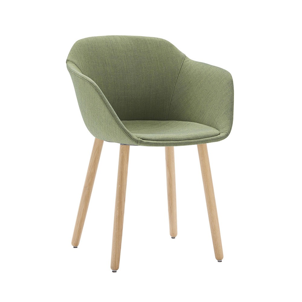 Sillón Taia madera tapizado Inclass