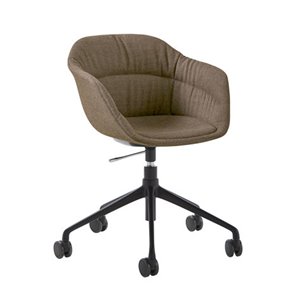 Sillón Taia ruedas tapizada soft Inclass