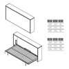 Cama individual abatible Tobisa Muebles