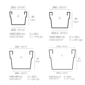 Maceta Vaso Vondom