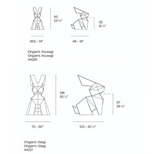 Escultura Origami Usagi & Kousagi Light  Vondom
