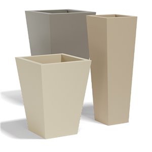Macetero Cono Cuadrado Alto Simple Vondom