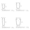 Macetero Cono Cuadrado Alto Simple Vondom
