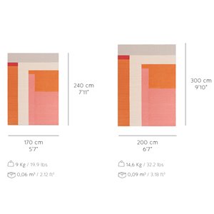 Alfombra Weave Meeting Point orange GAN