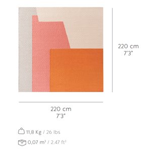 Alfombra Weave Space Hopper orange GAN