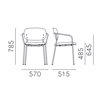 Sillón Jazz 3705 Pedrali
