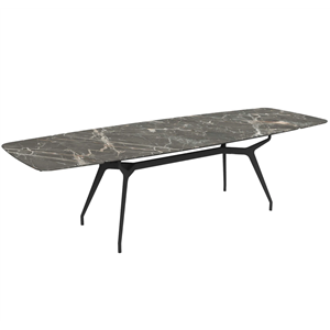 Mesa Arkos oval extensible cerámica Sovet Italia