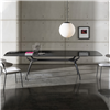 Mesa Arkos oval extensible cristal Sovet Italia