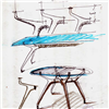 Mesa Arkos rectangular extensible cerámica Sovet Italia