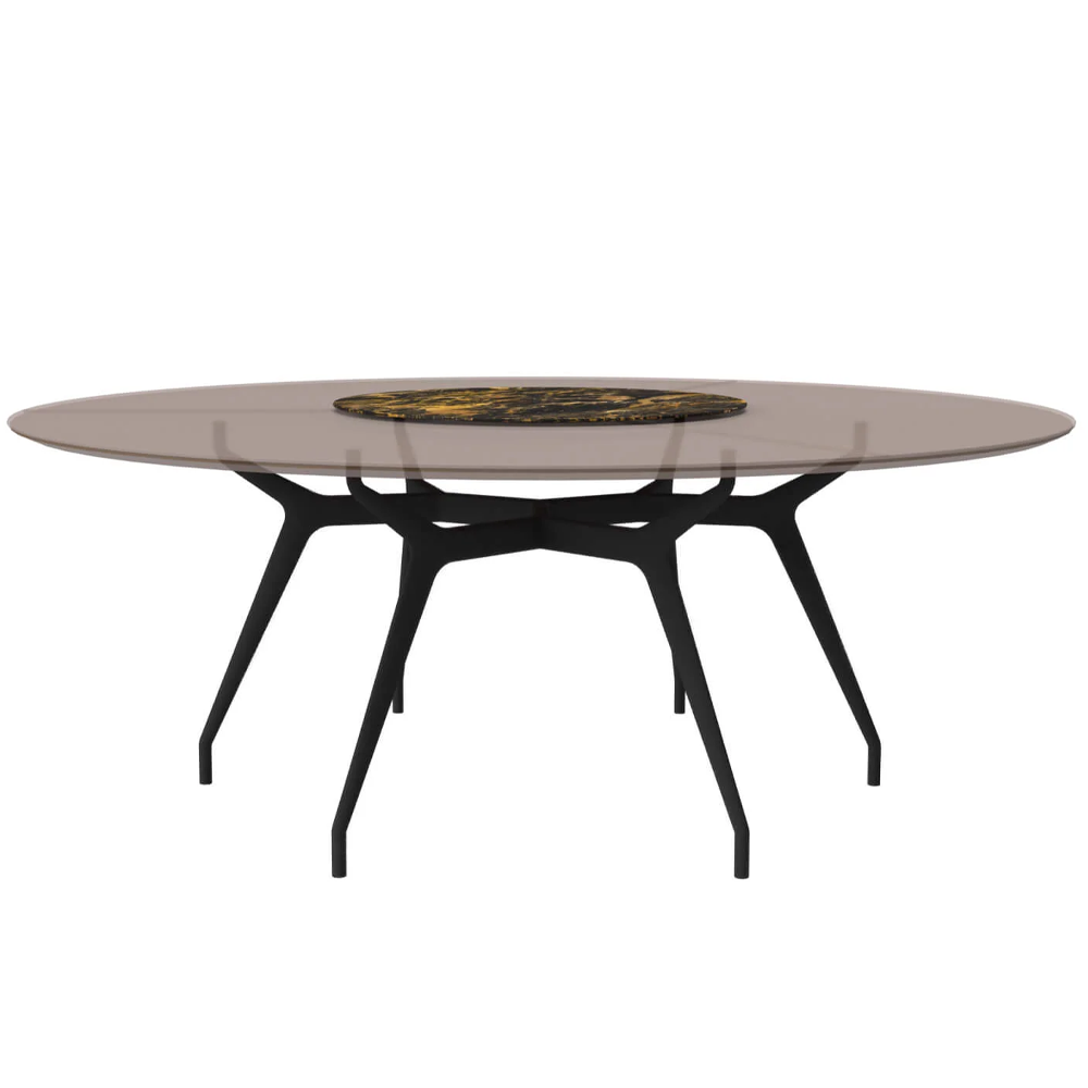 Mesa redonda Arkos XXL cristal Sovet Italia