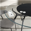 Mesa redonda Arkos XXL cristal Sovet Italia