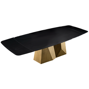 Mesa oval GranDeod extensible cristal Sovet Italia