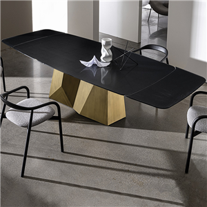 Mesa oval GranDeod extensible cristal Sovet Italia