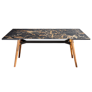 Mesa rectangular Lewood extensible cerámica Sovet Italia