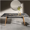 Mesa rectangular Lewood extensible cerámica Sovet Italia
