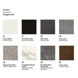 Mesa rectangular Lewood extensible cerámica Sovet Italia