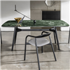 Mesa oval Lewood extensible cerámica Sovet Italia