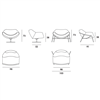 Sillón Alisia sin reposacabezas Sovet Italia