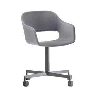 Sillón Babila con ruedas tapizada Pedrali