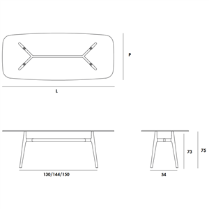 Mesa Lewood shaped 02 cerámica Sovet Italia