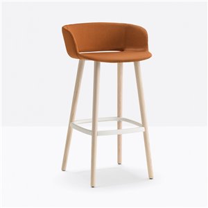 Taburete Babila 2757/2-2758/2 tapizado Pedrali