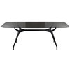 Mesa Arkos shaped rectangular cristal Sovet Italia