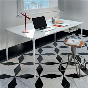 Escritorio Slim cristal Sovet Italia