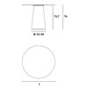 Mesa Totem Small redonda madera Sovet